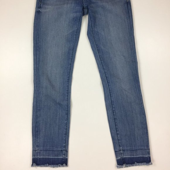 PILCRO Anthropologie STET Medium Wash Raw Hem Skinny Jeans - Picture 7 of 10